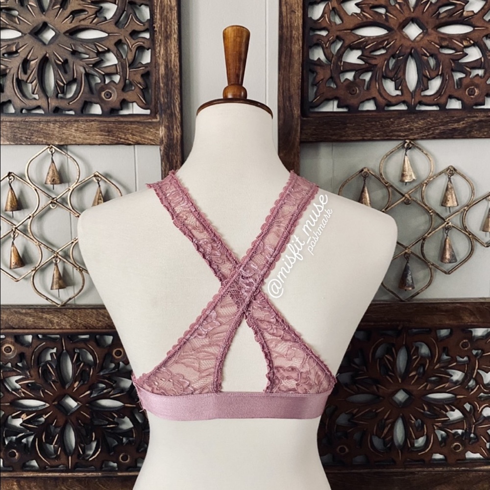 Pink Lace Bralette - Picture 3 of 3